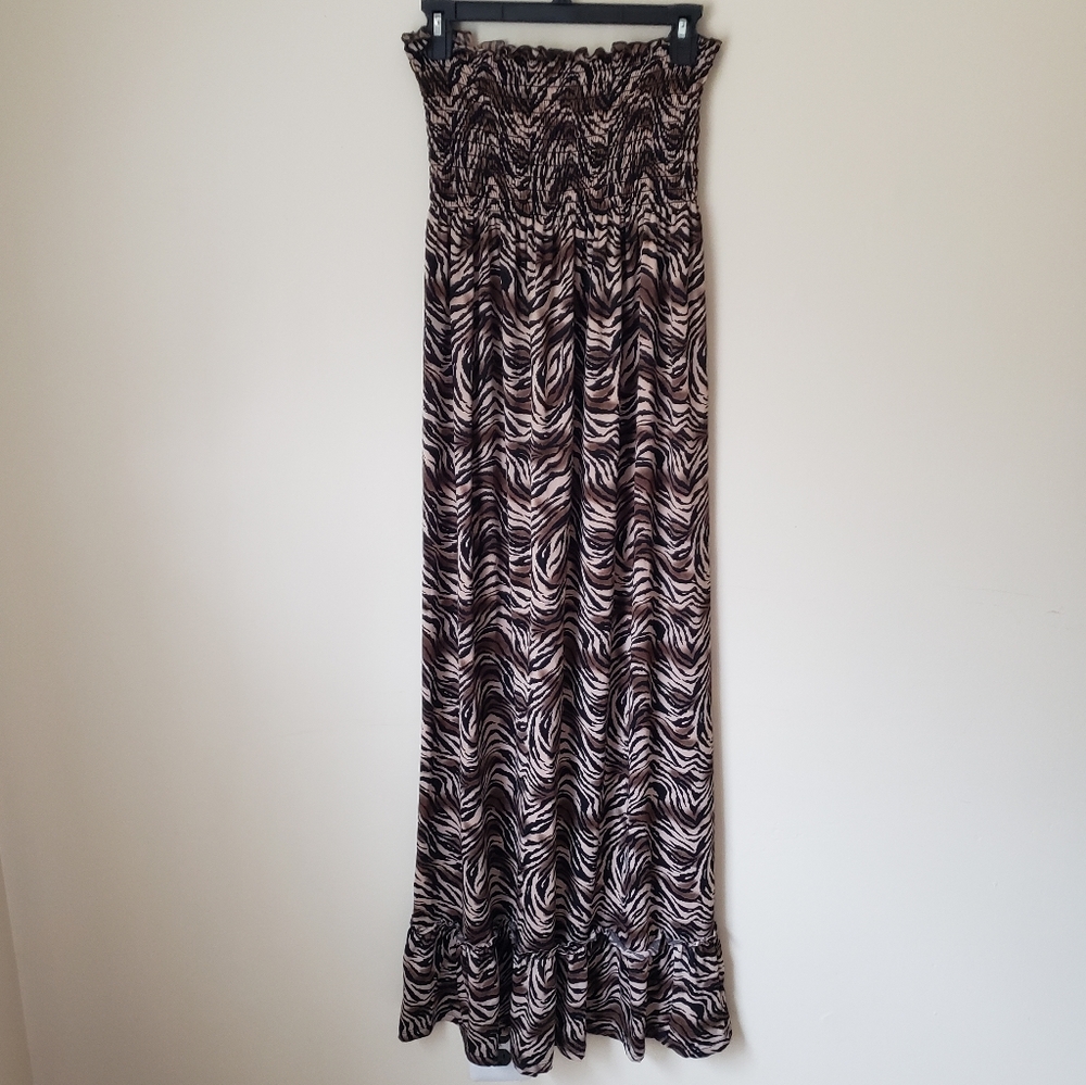 Marielle Michaels Maternity Maxi Dress Animal Print